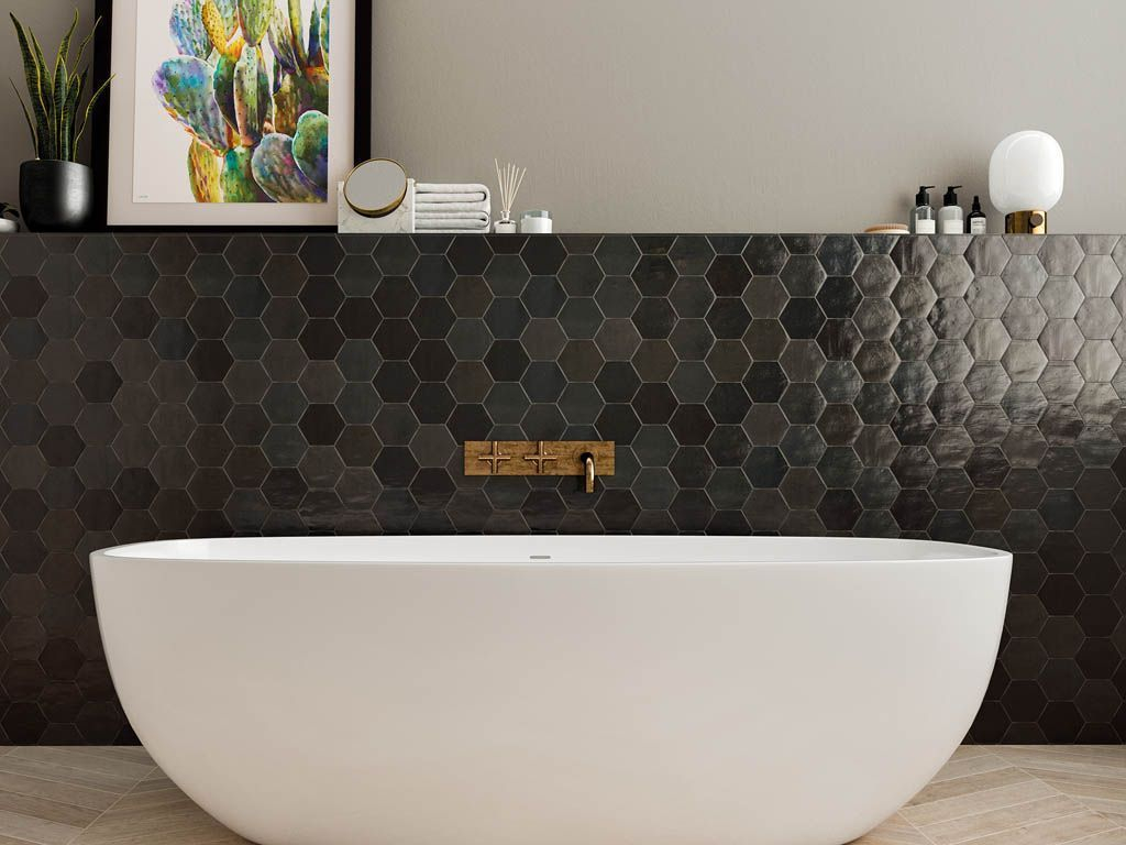 Zellige Hexa Mint (122083) 10,8х12,4 Глазурованная керамическая плитка