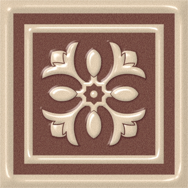 Декоративная вставка Venezia Beige 5,8x5,8x7 непол. Milky White