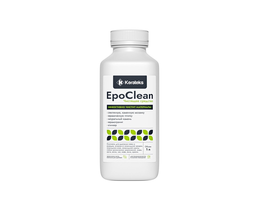 Очиститель разводов от эпоксидной затирки KERATEKS EpoClean, 1л