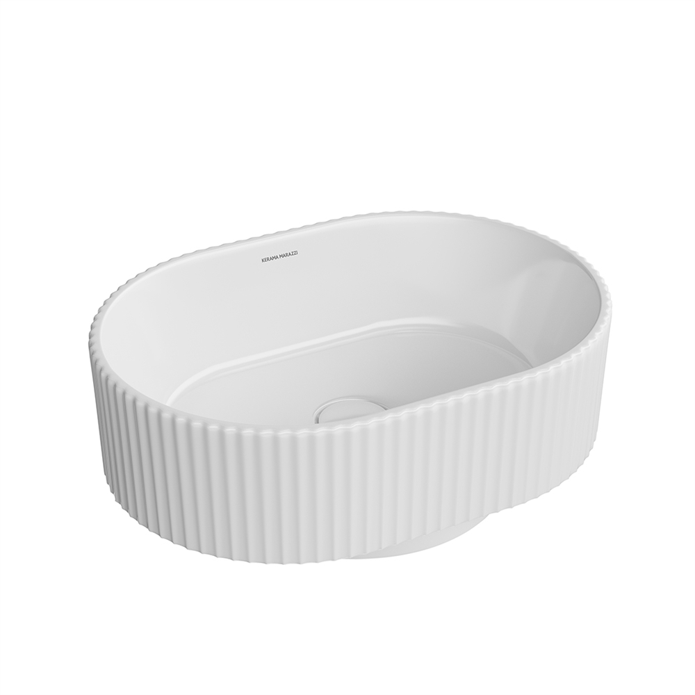 VE.wb.50/WHT Раковина ARTBASIN Vento/АртБейзин Венто накладная 50, белая глянцевая