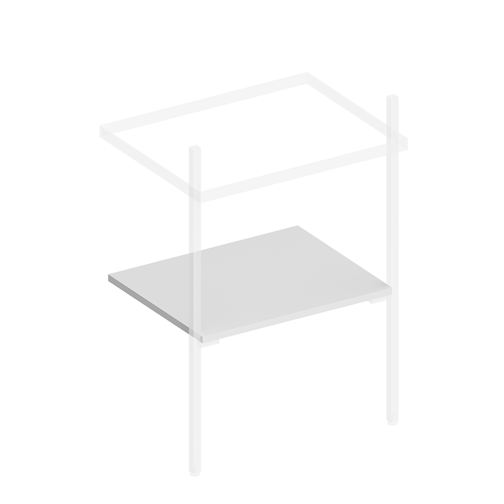 PRO.sh.55/WHT.M Полка Pro/Про 55 см, белая матовая