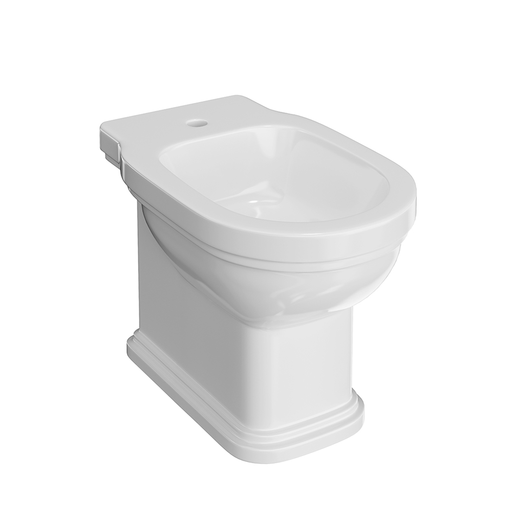 PO.bidet.01 Биде Pompei/Помпеи напольное, белый глянцевый