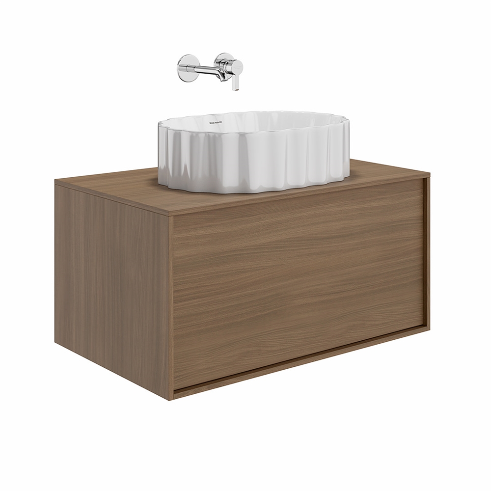 CC.wb.50/WHT Раковина ARTBASIN Conchiglia/АртБейзин Конкилья накладная 50, белая глянцевая