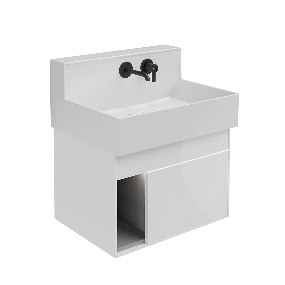 LOG.M.65/WHT Тумба Logica/Лоджика M подвесная 2 выдвижных ящика 65, белоснежный