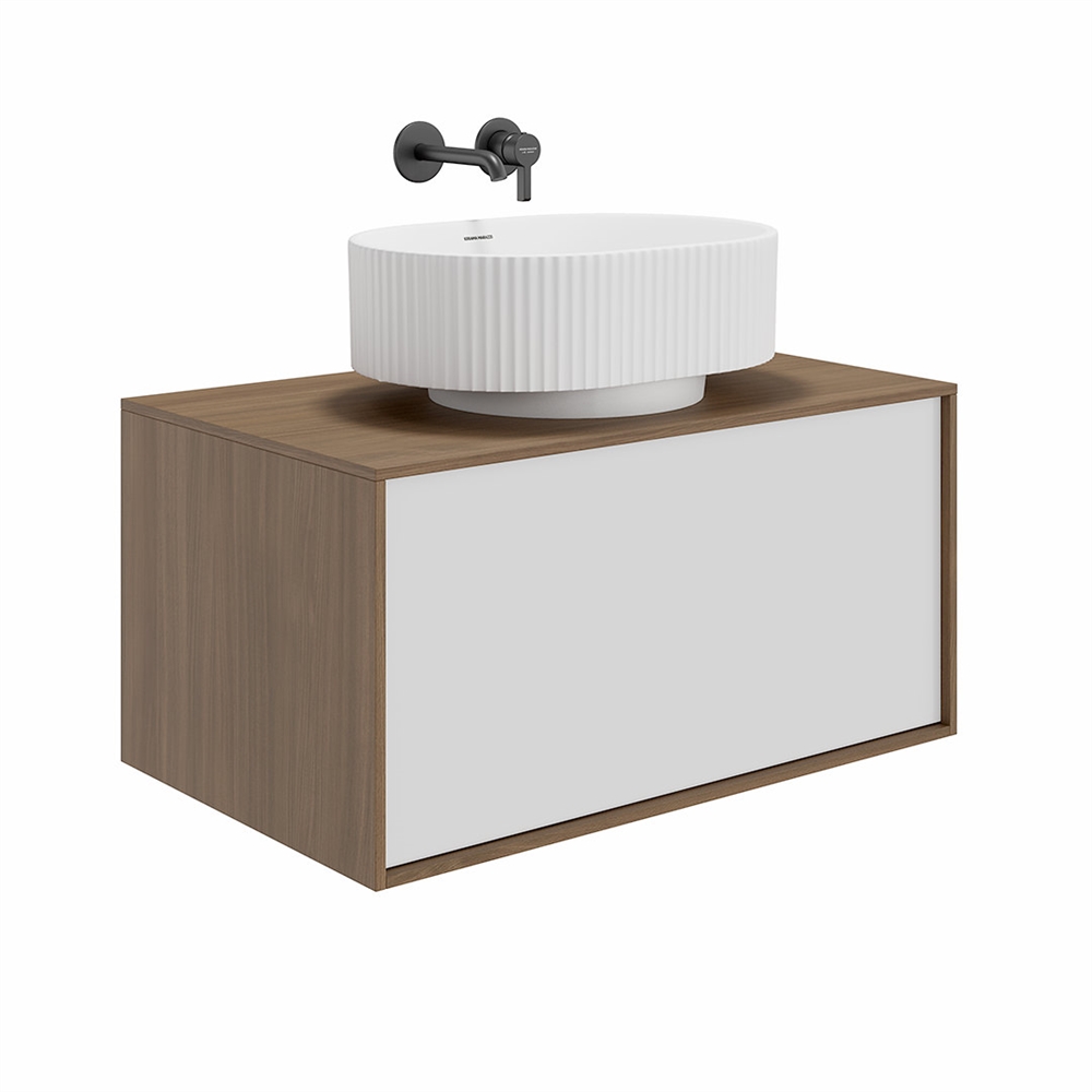 VE.wb.50/WHT.M Раковина ARTBASIN Vento/АртБейзин Венто накладная 50, белая матовая