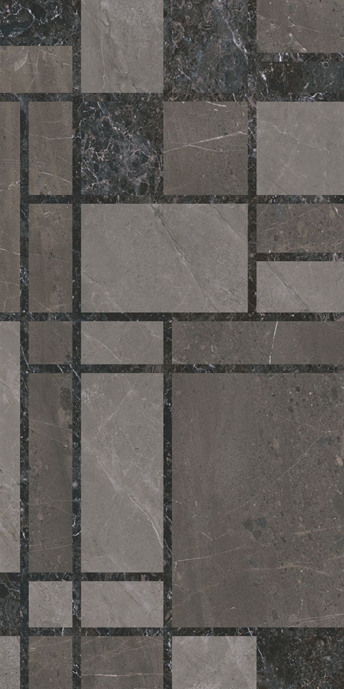 KMD3STA130BR Декор Марсель микс тёмный глянцевый обрезной 60x119,5x0,9