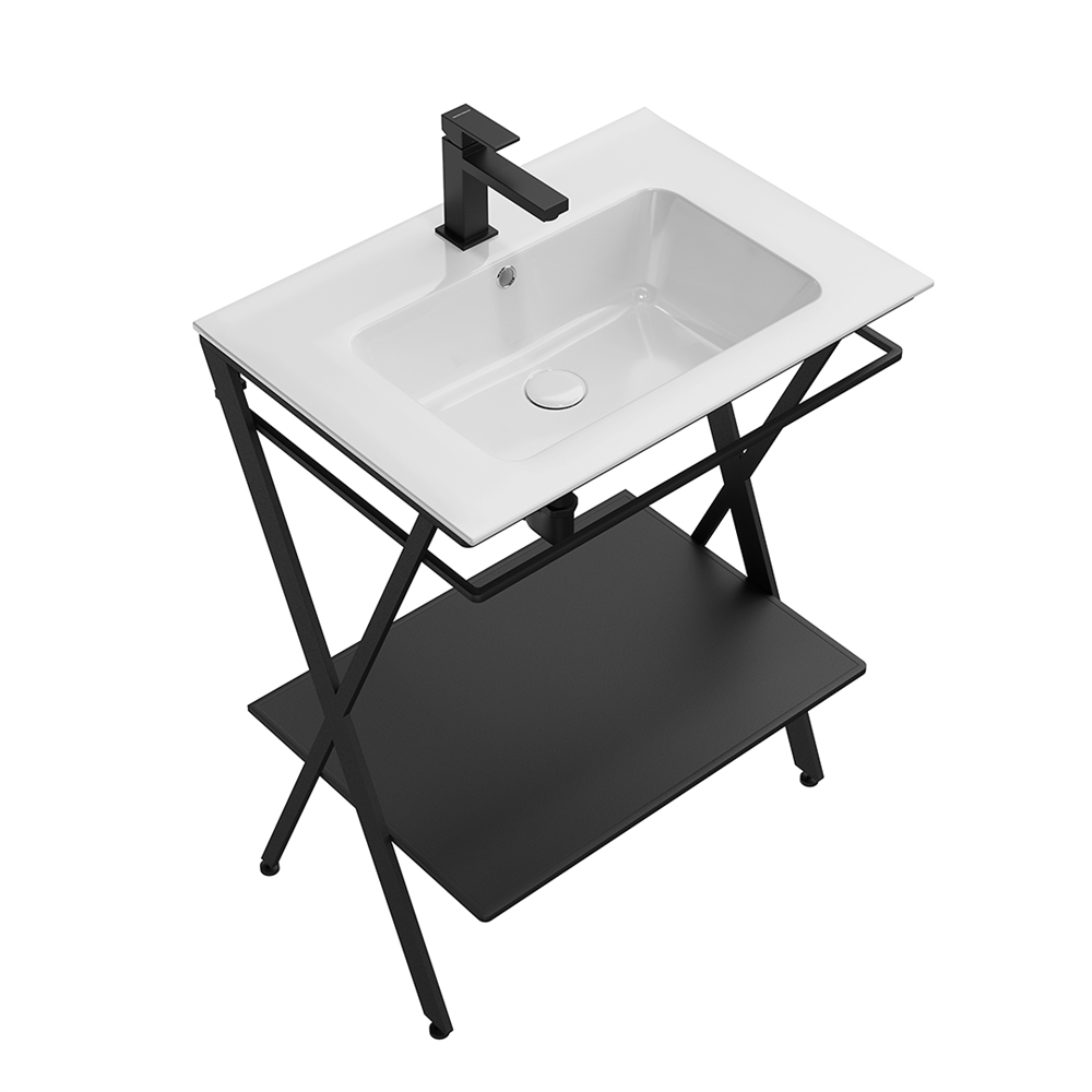 PIA.N.65/BLK Металлическая структура Piano Next/Пиано Некст напольная 65, черная матовая