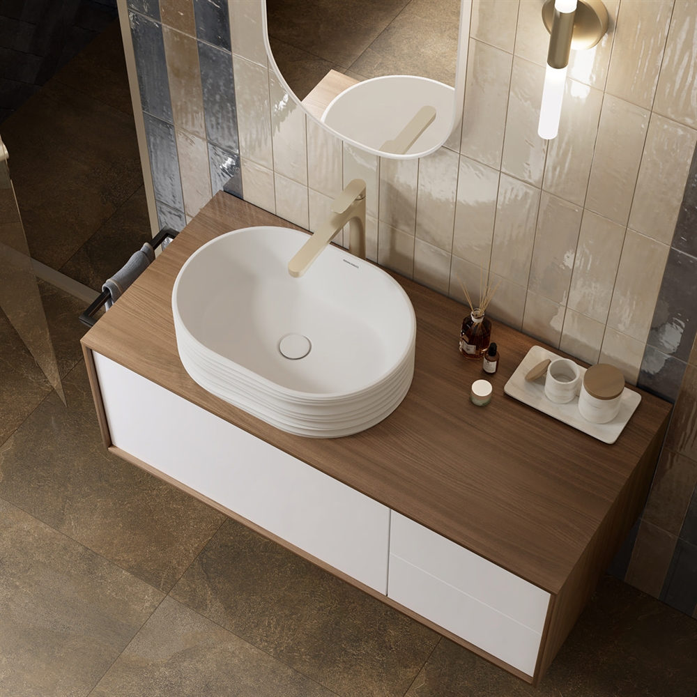 SA.wb.50/WHT.M Раковина ARTBASIN Sabbia/АртБейзин Саббья накладная 50, белая матовая