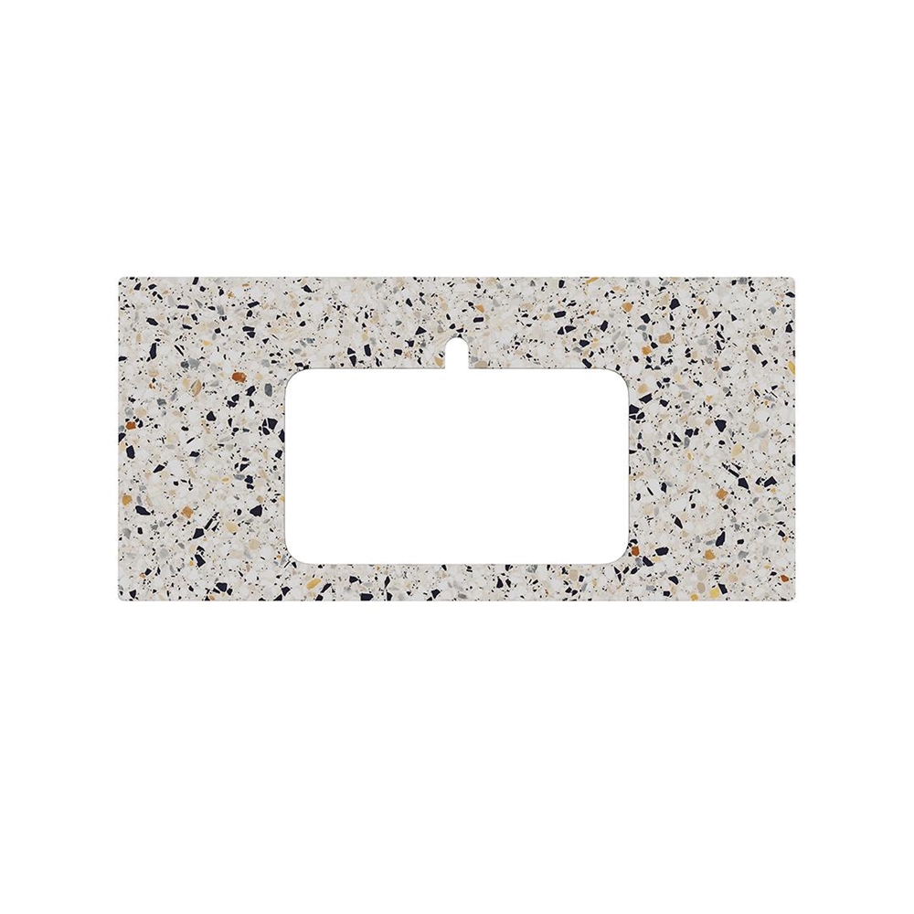 KM6012G0471RP100Ir2 Столешница для полувстраиваемых раковин Бричиола 100, белый натуральный
