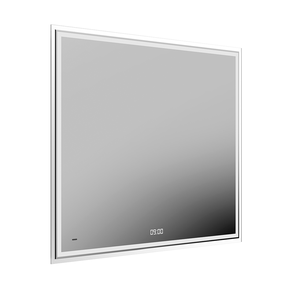 TE.mi.90 Зеркало Tecno/Текно c LED 90 с подсветкой, с функцией антизапотевание, белый глянцевый