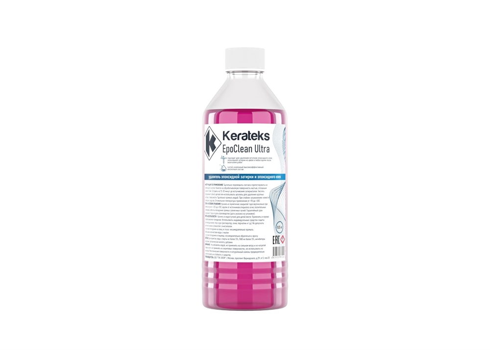 Средство для удаления остатков эпоксидной затирки KERATEKS EpoClean ULTRA 0,5л