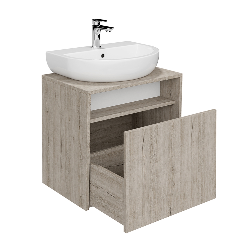 PRO.60.1/OAK.O Тумба Pro/Про подвесная 1 ящик 60, дуб Орегон