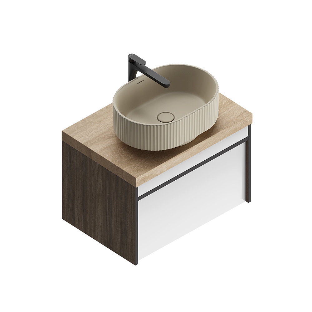 VE.wb.50/SAN Раковина ARTBASIN Vento/АртБейзин Венто накладная 50, песочная матовая