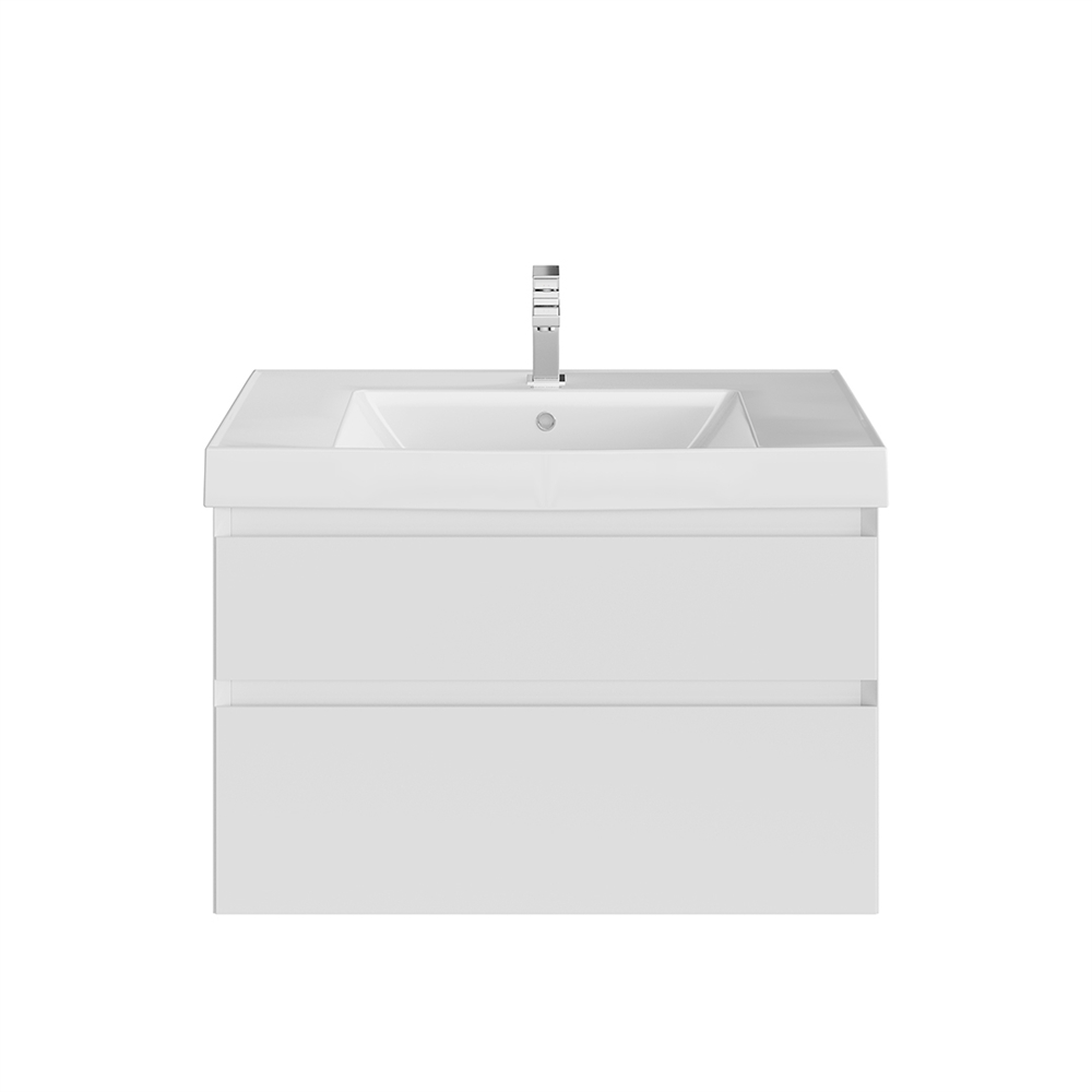 CUB.80.2/WHT.M Тумба Cubo/Кубо подвесная с ящиками 80, белая матовая