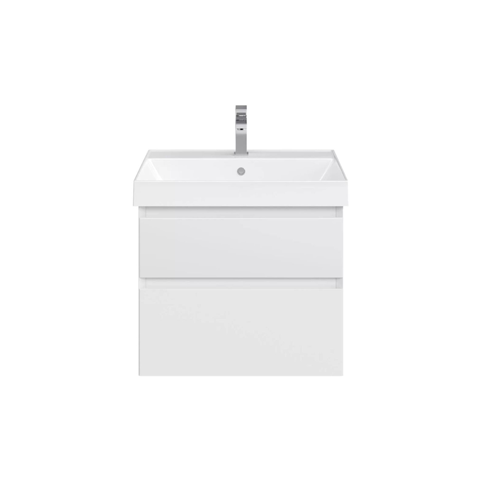 CUB.60.2/WHT.M Тумба Cubo/Кубо подвесная с ящиками 60, белая матовая