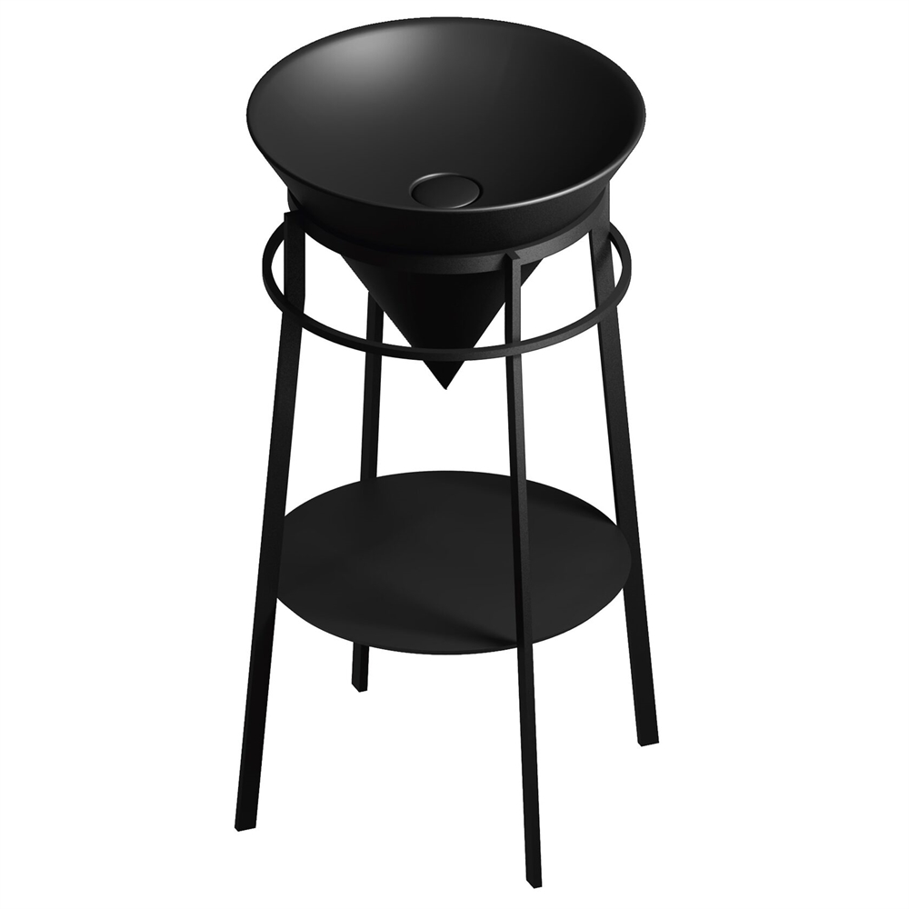 CO.44/BLK.M Металлическая структура Cono/Коно напольная 44, черная матовая