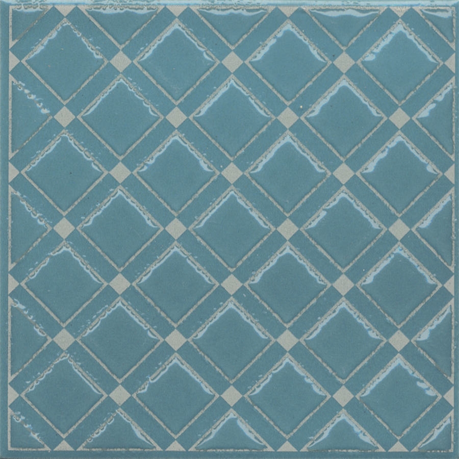 KMD3STA016GN Декор Бахия 1 бирюзовый глянцевый 9,8x9,8x0,7
