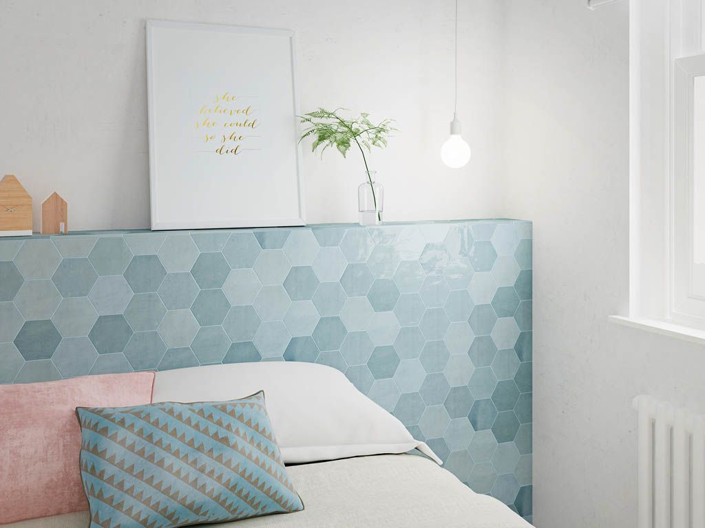Zellige Hexa Mint (122083) 10,8х12,4 Глазурованная керамическая плитка