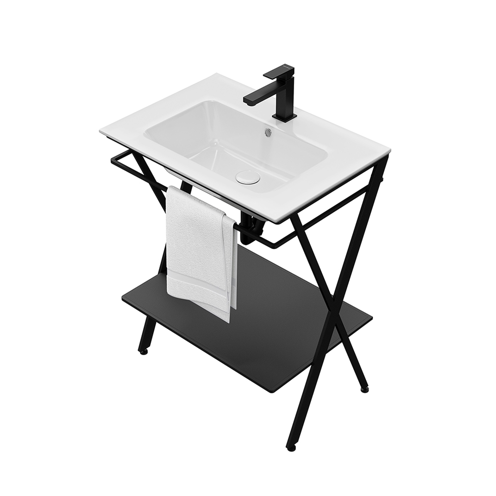 PIA.N.65/BLK Металлическая структура Piano Next/Пиано Некст напольная 65, черная матовая