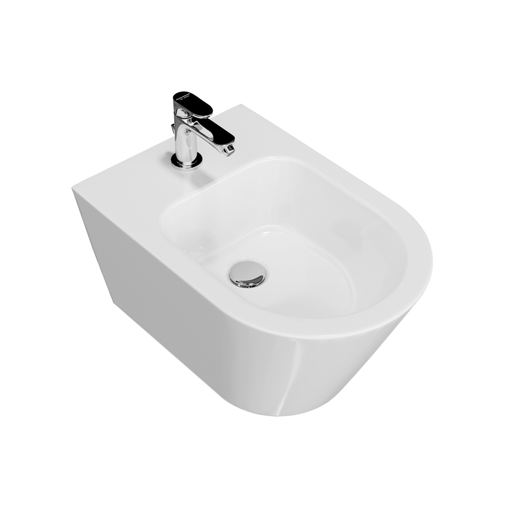 PLM.bidet.02 Биде Plaza Modern/Плаза Модерн подвесное, белый глянцевый