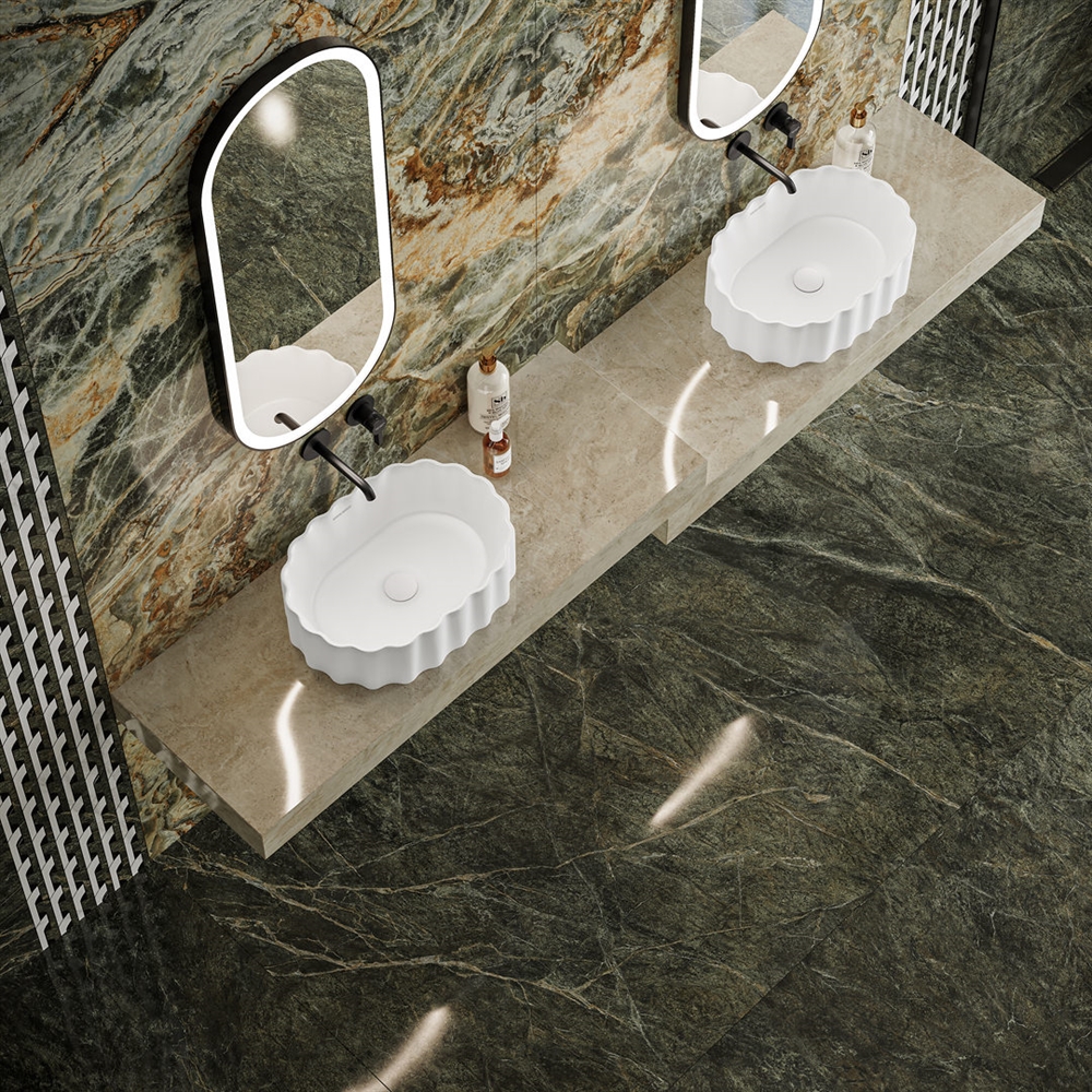 CC.wb.50/WHT Раковина ARTBASIN Conchiglia/АртБейзин Конкилья накладная 50, белая глянцевая