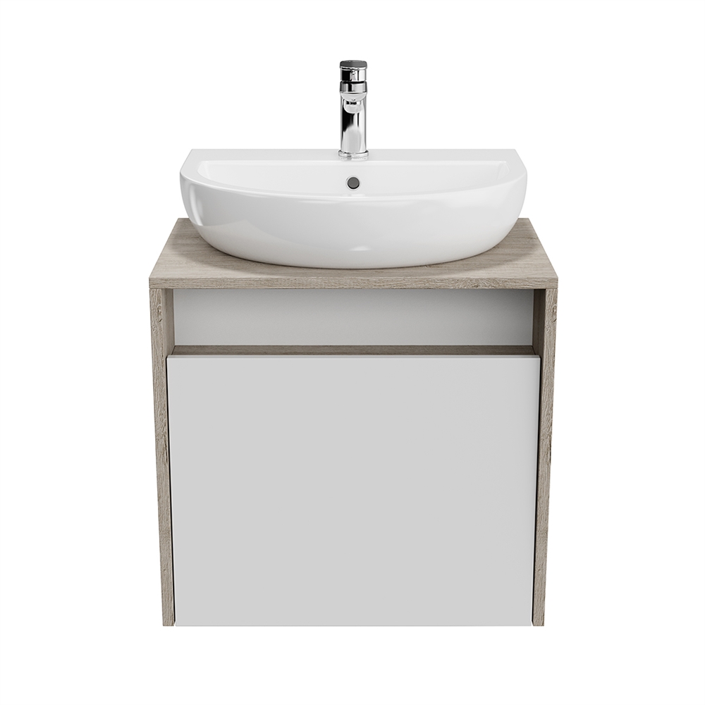 PRO.60.1/WHT Тумба Pro/Про подвесная 1 ящик 60, белая глянцевая