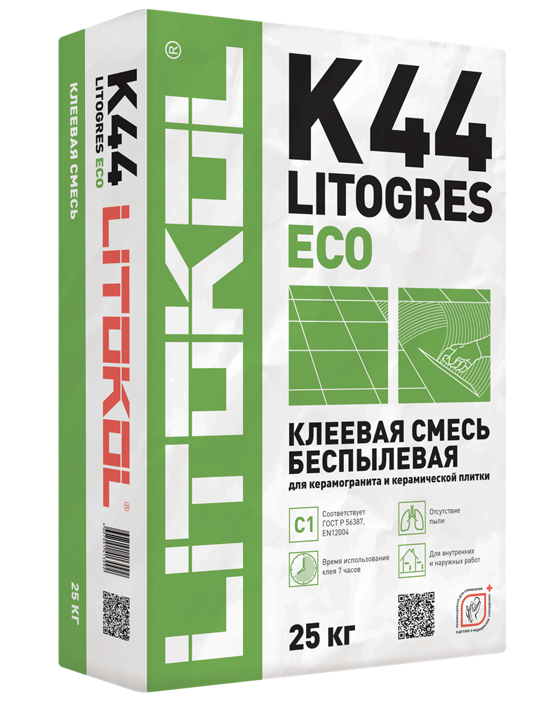 LITOGRES K44 ECO серый мешок 25 кг