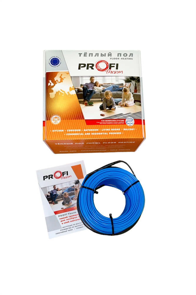 Тонкий греющий кабель PROFI Therm MiniCableD  13.5 (225Вт, 1,0-1,5м2), арт.PF022513