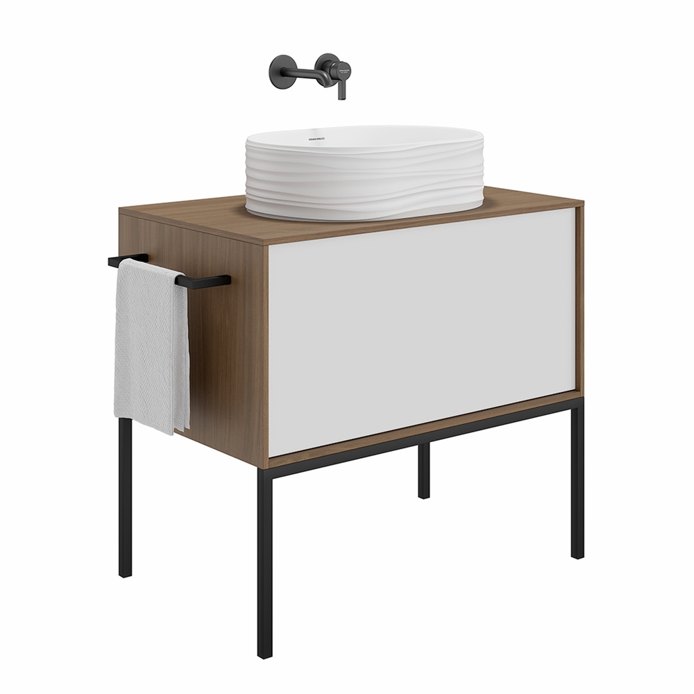 SA.wb.50/WHT.M Раковина ARTBASIN Sabbia/АртБейзин Саббья накладная 50, белая матовая