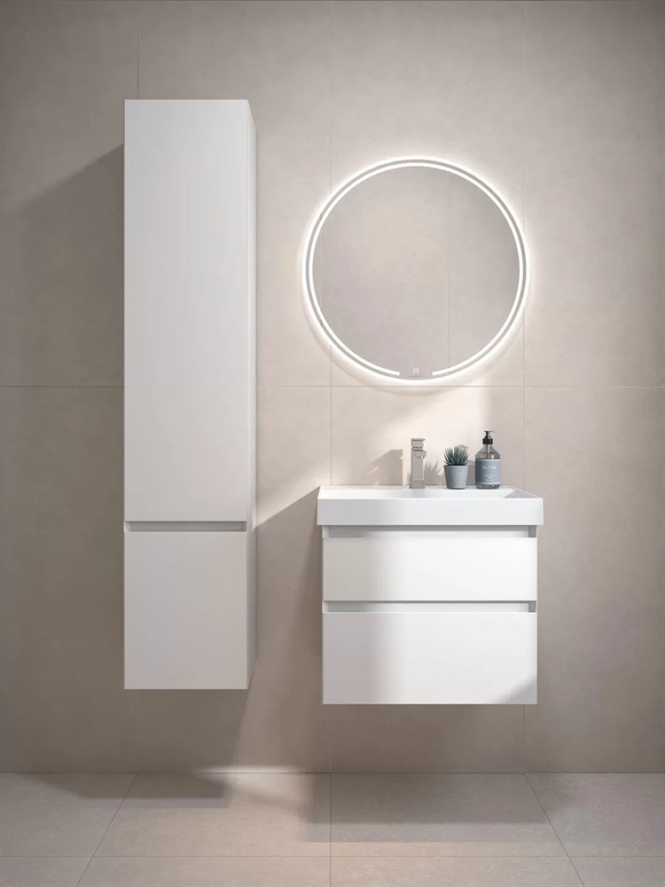 CUB.60.2/WHT.M Тумба Cubo/Кубо подвесная с ящиками 60, белая матовая