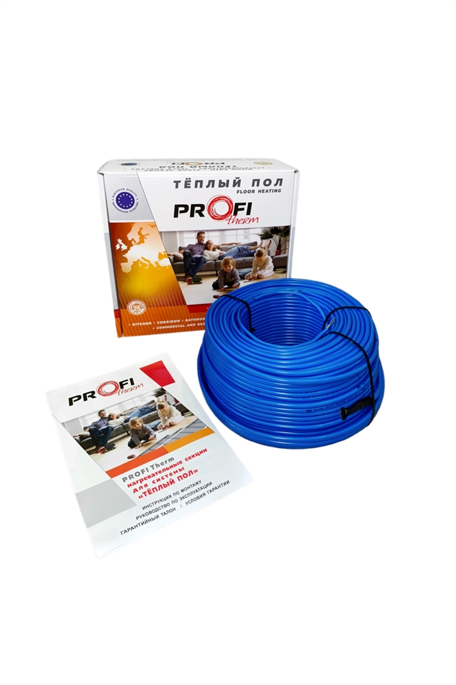 Двухжильный греющий кабель теплого пола PROFI Therm TXLP/2R (1250Вт, 7,2-9,1м2), арт.TP2R125017