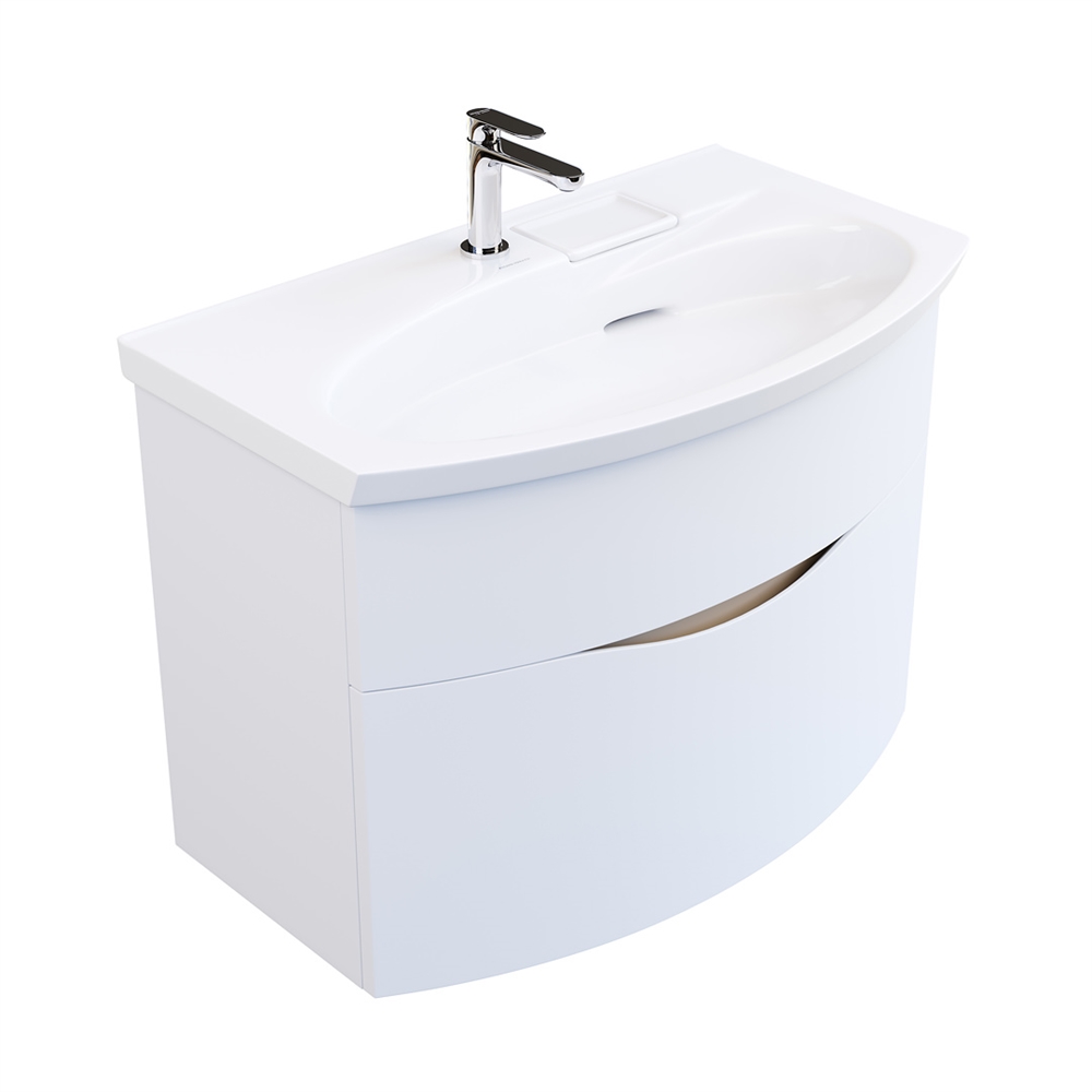 RV.80/WHT.M Тумба Riva/Рива 80 см, белая матовая