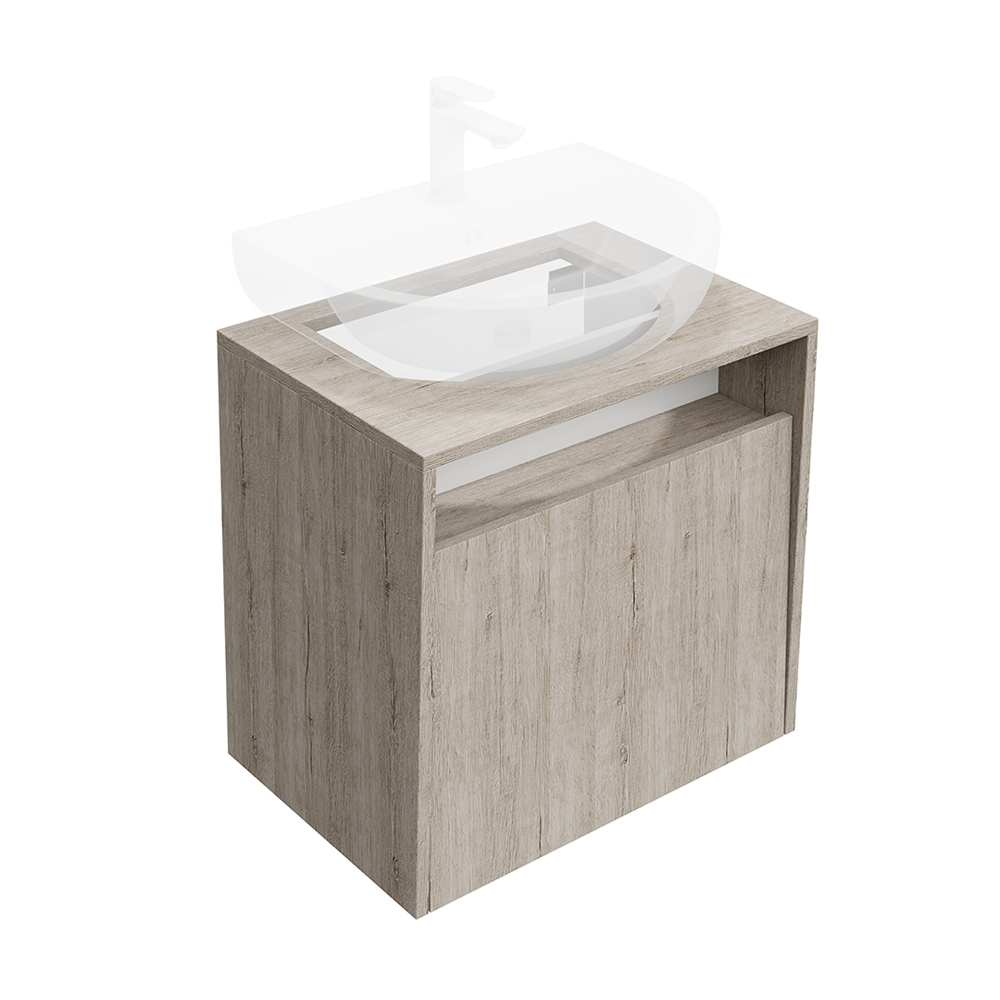 PRO.60.1/OAK.O Тумба Pro/Про подвесная 1 ящик 60, дуб Орегон