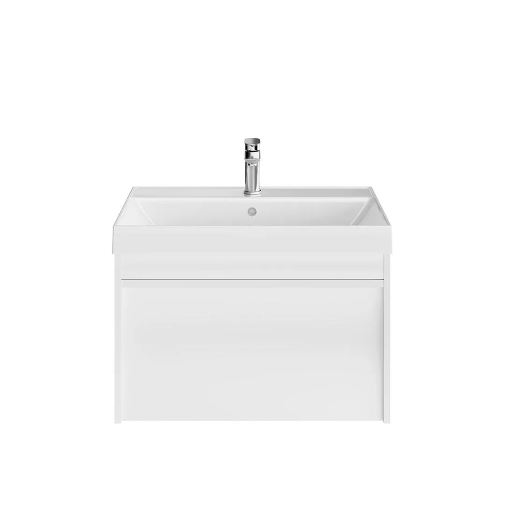 MOD.70.1+1/WHT Тумба Modula/Модула подвесная 70 с ящиком 1+1, белая глянцевая