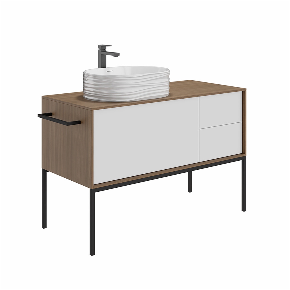 SA.wb.50/WHT Раковина ARTBASIN Sabbia/АртБейзин Саббья накладная 50, белая глянцевая