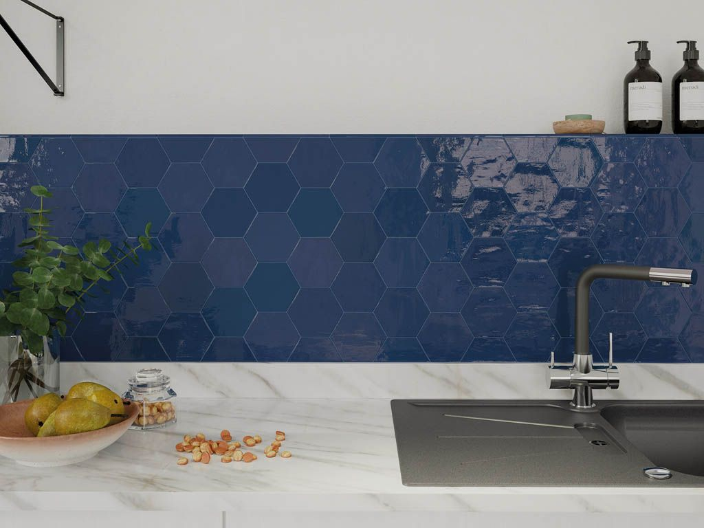 Zellige Hexa Mint (122083) 10,8х12,4 Глазурованная керамическая плитка